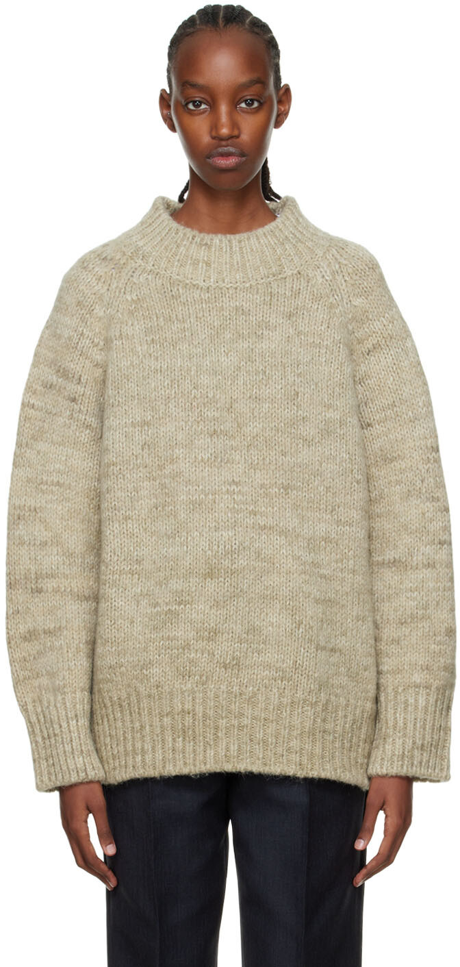 

Зеленый свитер из альпаки Maison Margiela