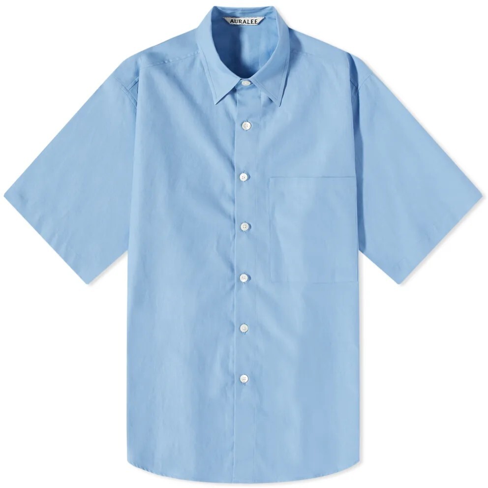 

Рубашка Auralee Finx Short Sleeve, голубой