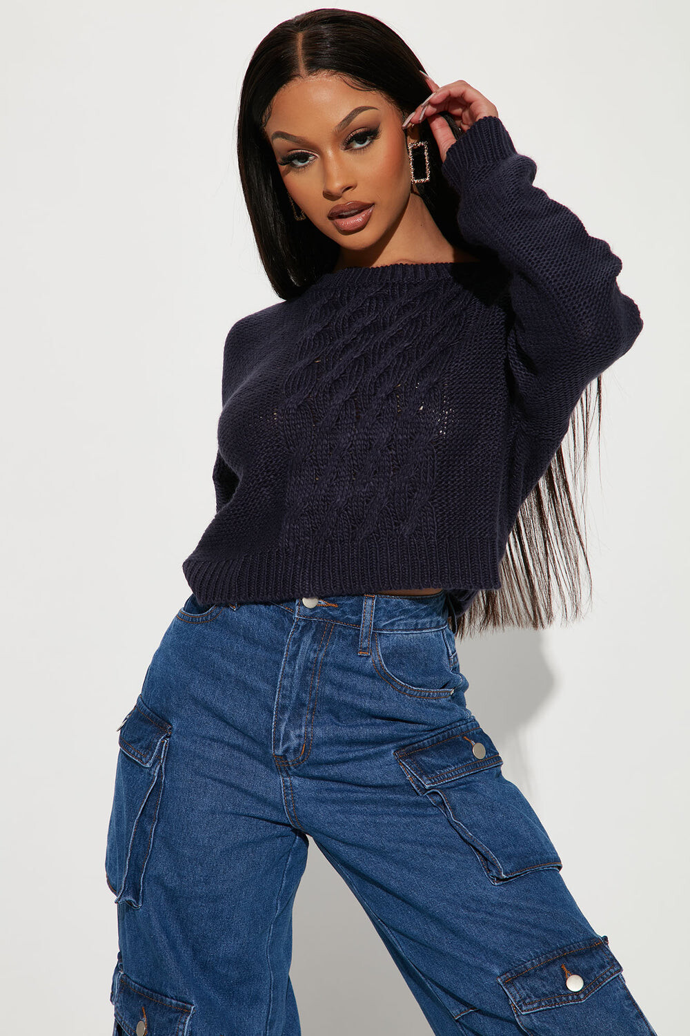 

Свитер Fashion Nova IE3760A, нави