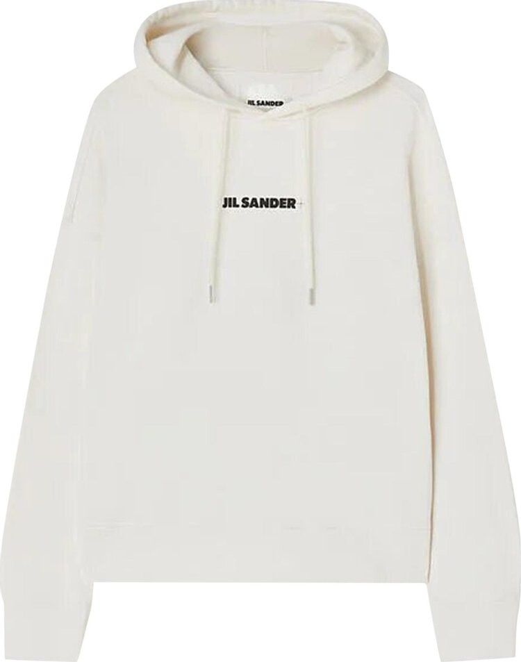 

Худи Jil Sander Printed Logo Hoodie Cream, кремовый