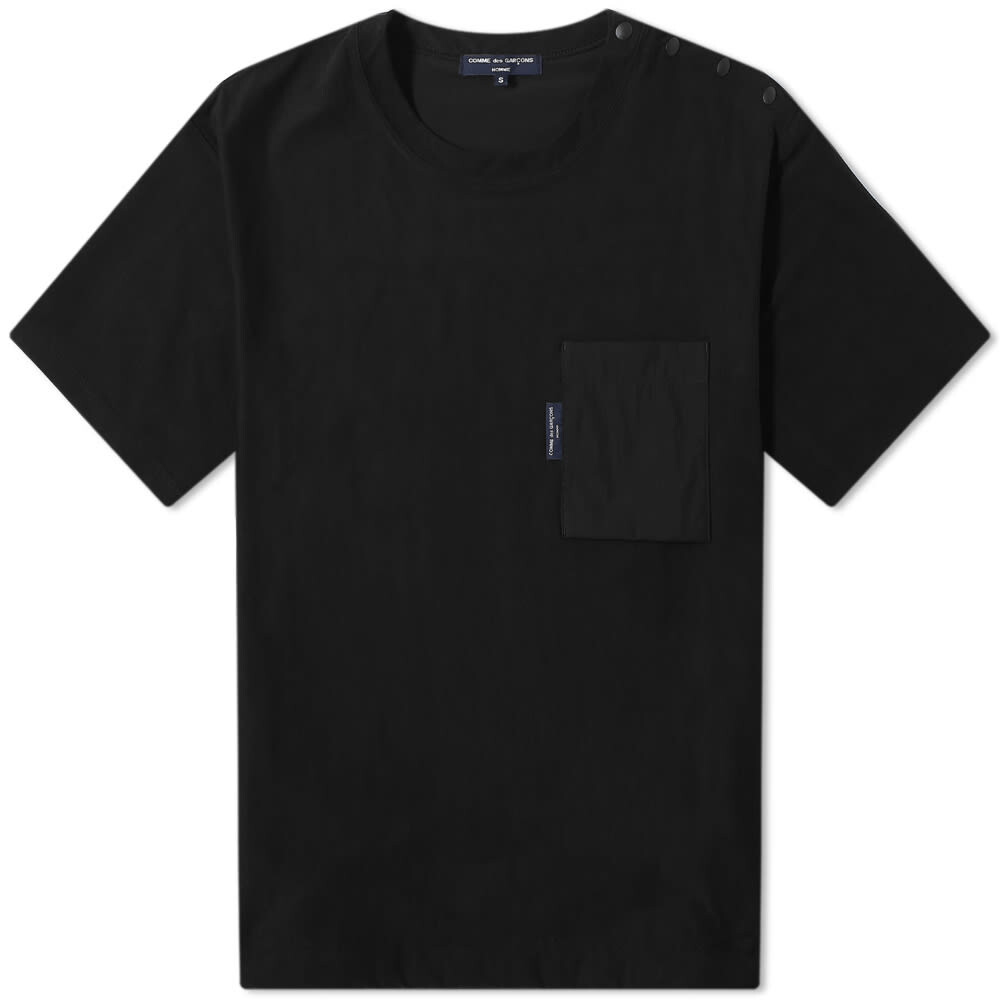 

Футболка Comme des Garçons Homme Drawstring Hem Pocket Logo Tee, Черный