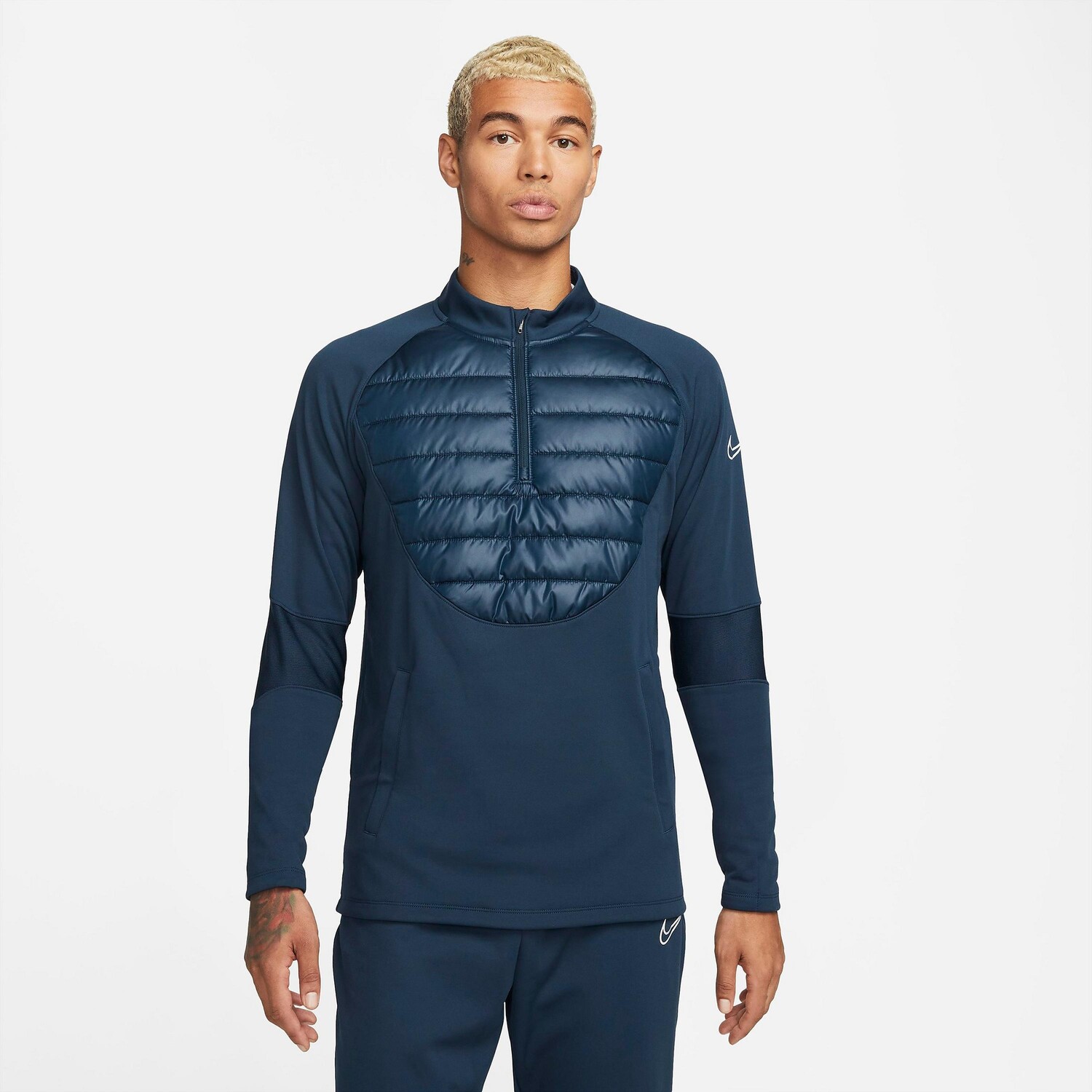 

Мужская футболка для футбольных тренировок Nike Therma-FIT Academy Winter Warrior, синий