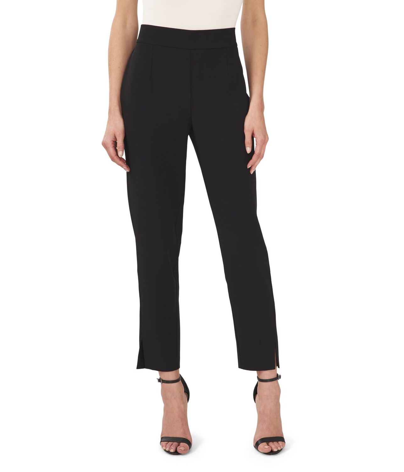 

Брюки CeCe, Pull-On Pants w/ Front Slits, Черный