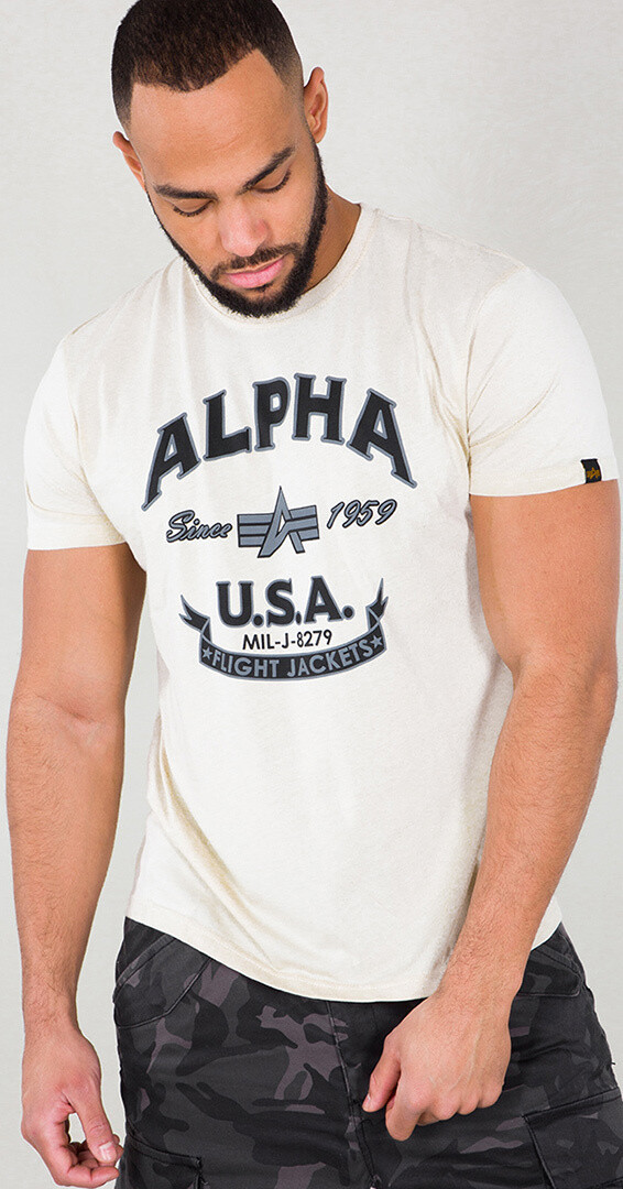 

Футболка Alpha Industries Alpha FJ, кремовый