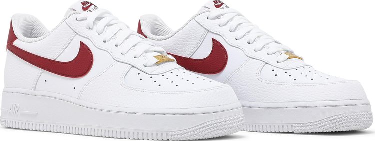 Nike air force 1 2024 team red white black