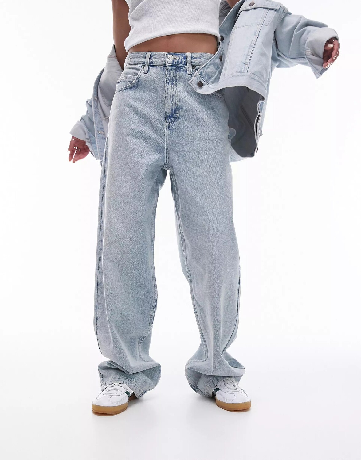 

Джинсы Topshop Baggy, светло-голубой