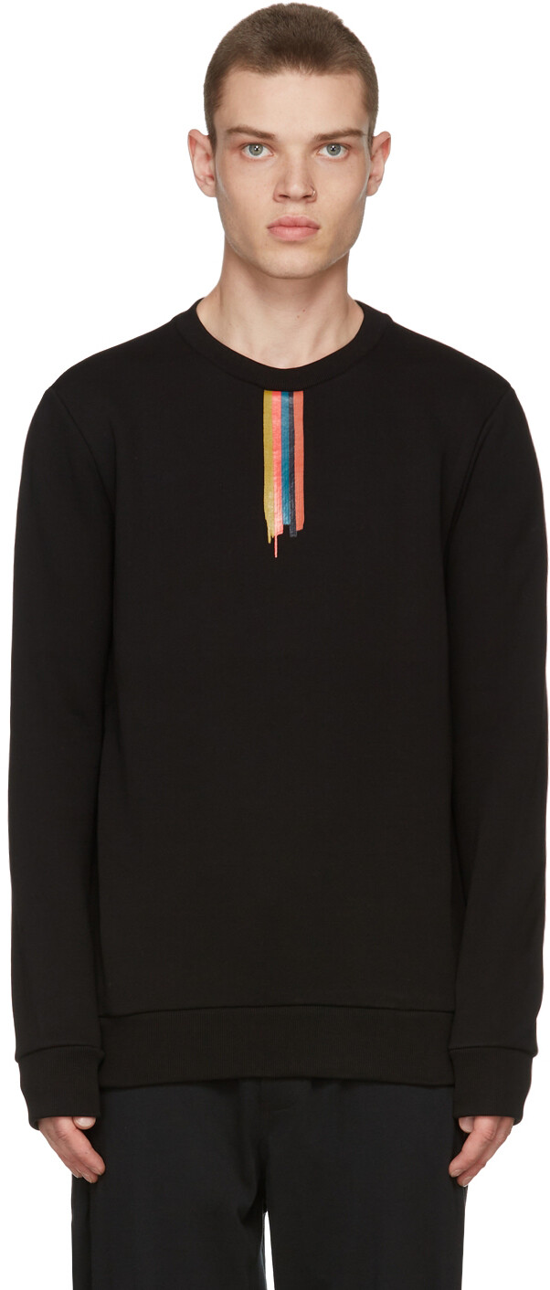 

Эксклюзивная черная толстовка SSENSE Brush Stroke Paul Smith