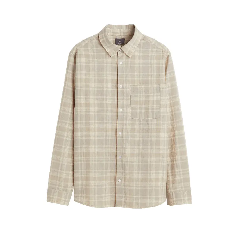 

Рубашка H&M Regular Fit Linen-blend, бежевый