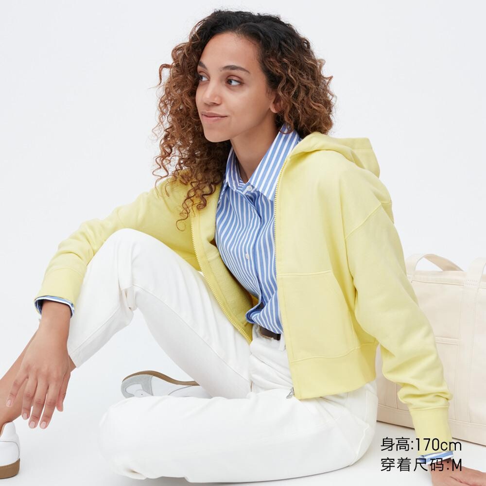 

Куртка с капюшоном Uniqlo, желтый