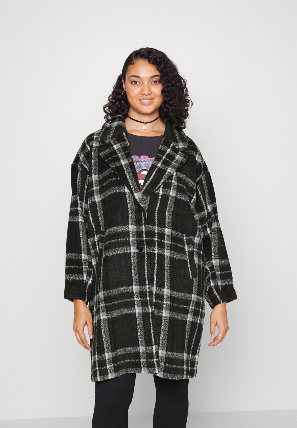 

Пальто Vero Moda Curve, peat checks