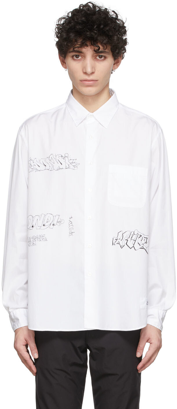 

Белая рубашка с граффити Dondi Edition Uniform Experiment