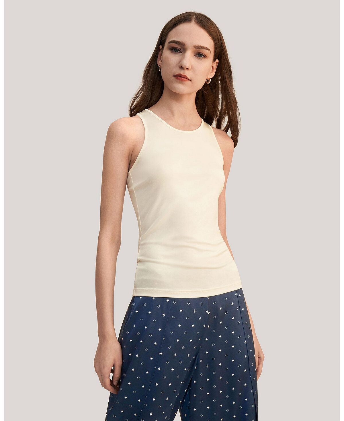

Майка spartium racer-back из шелкового джерси для женщин LILYSILK, мульти