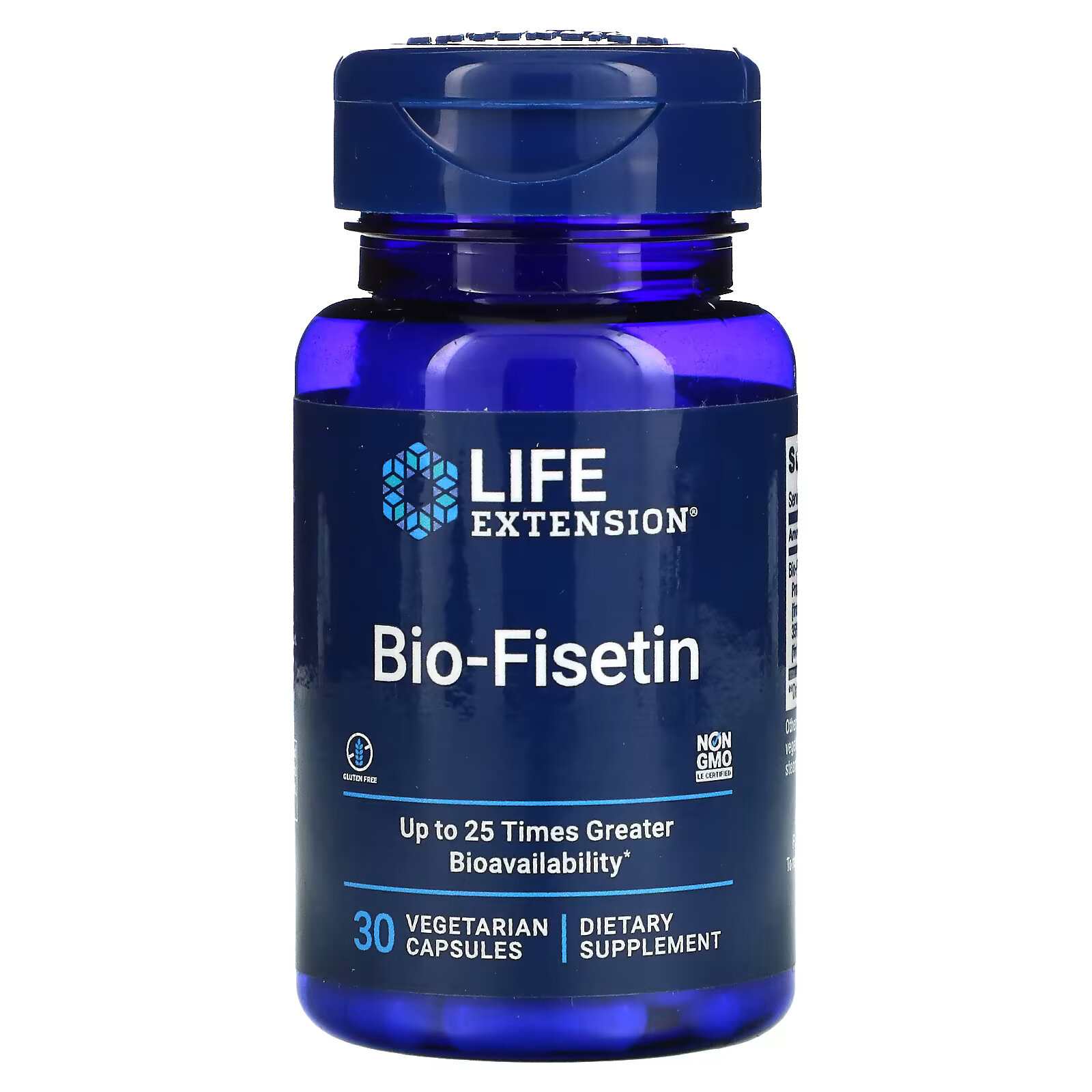 Life Extension, Биофизетин, 30 вегетарианских капсул life extension улучшенный сон без мелатонина 30 вегетарианских капсул