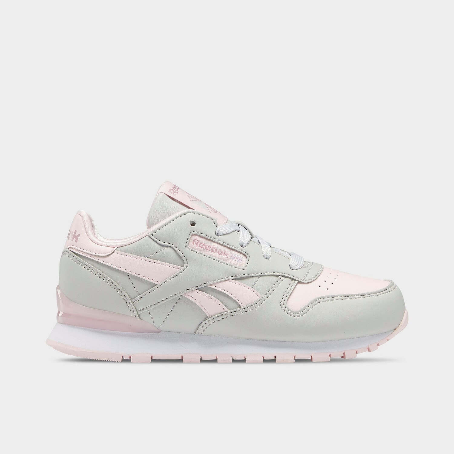

Классическая кожаная повседневная обувь Reebok Step 'n' Flash для девочек для маленьких детей, серый