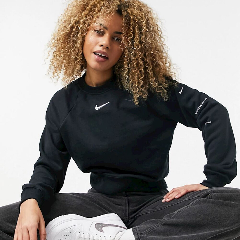

Свитшот Nike Swoosh With Back Pocket, чёрный
