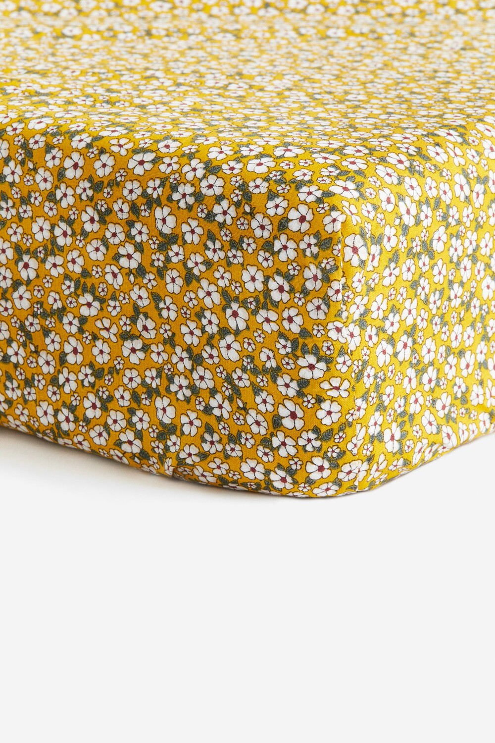 

Простыня H&M Home Patterned Cotton Fitted, желтый