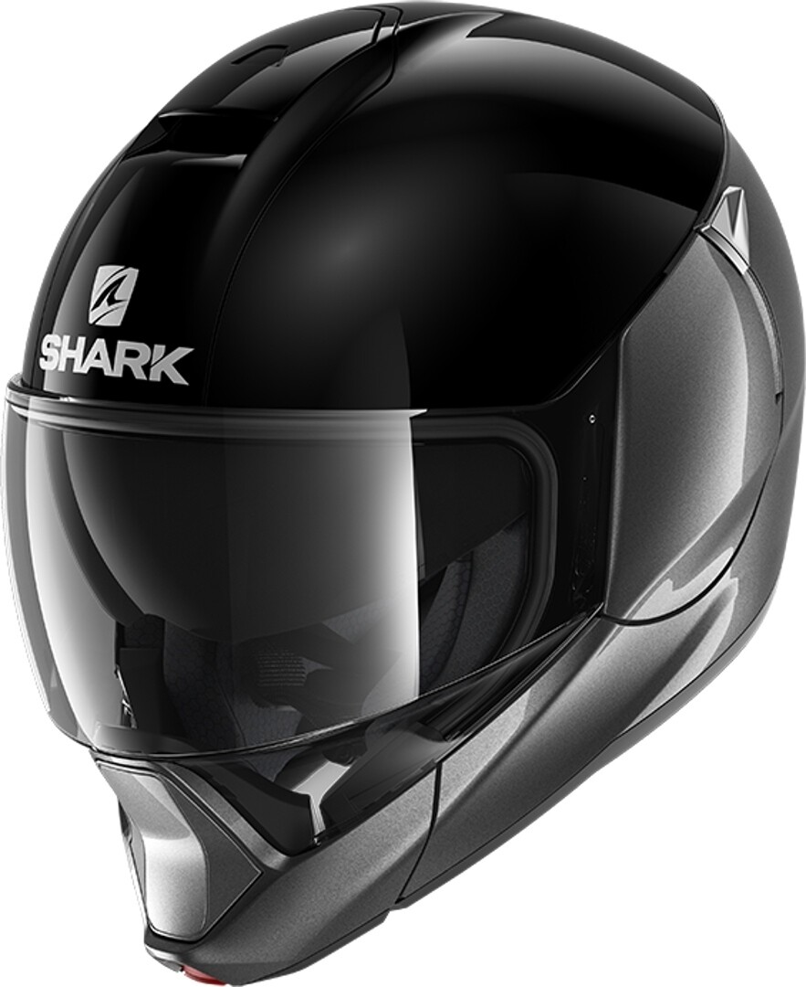 

Шлем Shark Evojet Blank Dual со съемной подкладкой, черный/серебристый