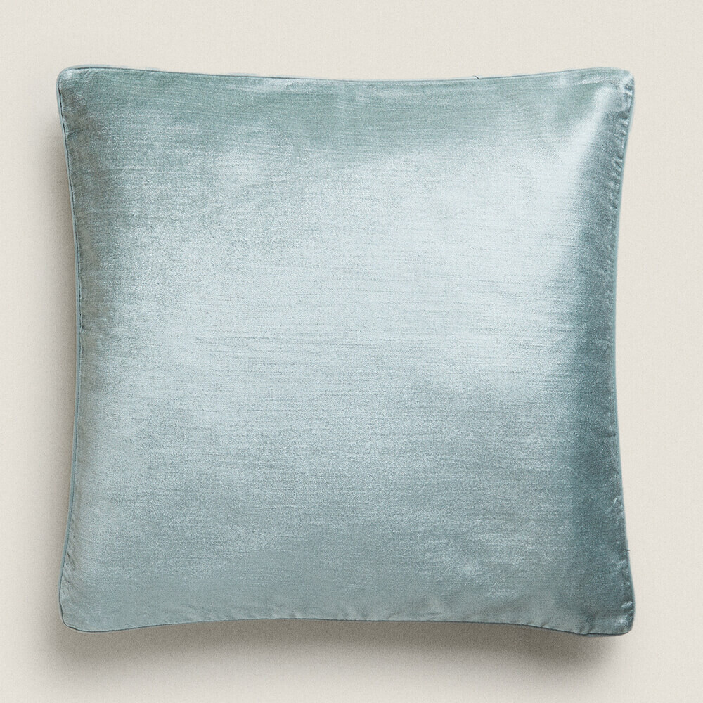 

Чехол для подушки Zara Home Plain Velvet, зелёный