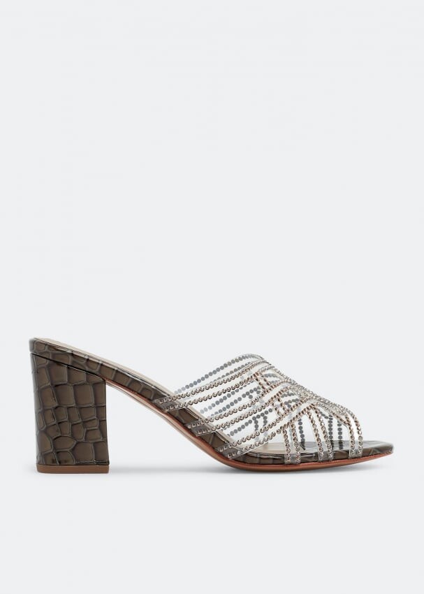 

Сандалии NICOLI Hadie crystal sandals, коричневый