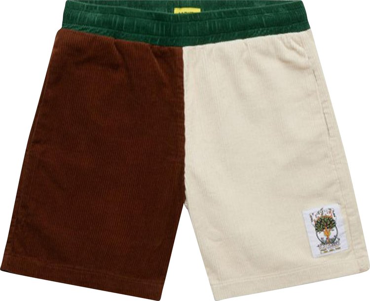 Шорты Market Growclub Corduroy Shorts 'Brown/Green', коричневый - фото