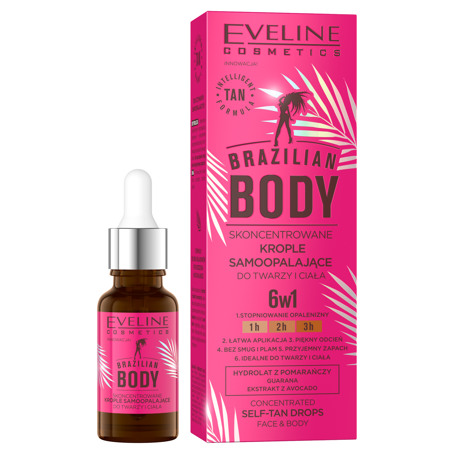 Eveline Cosmetics Brazilian Body бронзирующие капли для тела, 18 мл