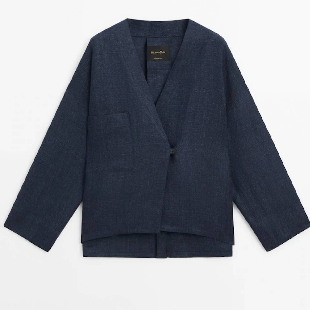 

Кимоно Massimo Dutti Crossover, темно-синий