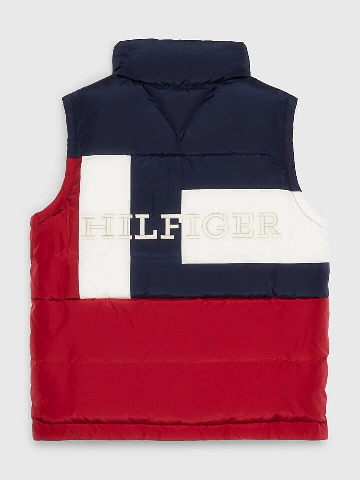 

Двусторонний жилет Tommy Hilfiger Kids', синий/бежевый