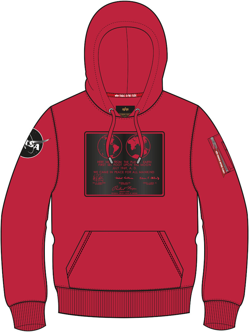 

Балахон Alpha Industries Lunar Plaque, красный
