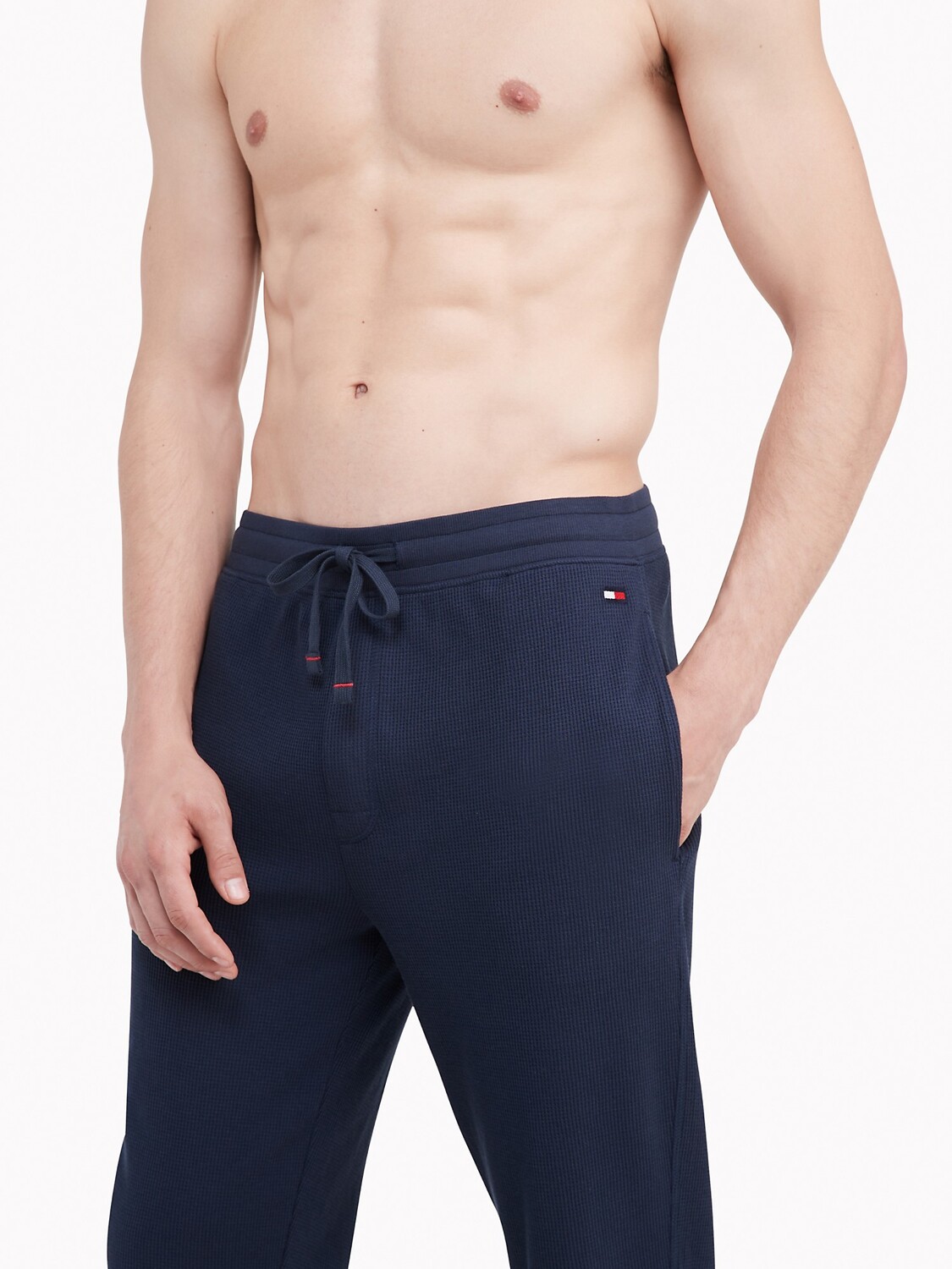 

Джоггеры Tommy Hilfiger thermal drawstring, тёмно-синий
