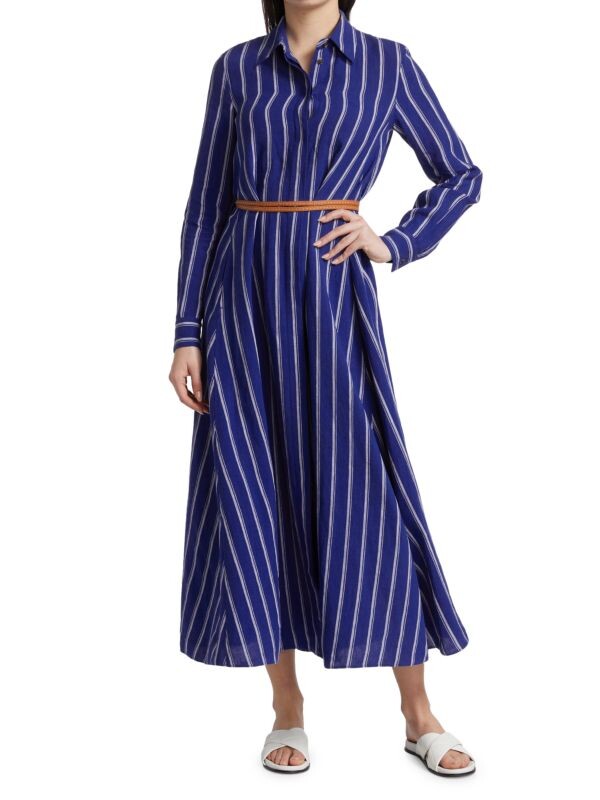 

Платье-рубашка Lafayette 148 New York в полоску waylon, голубой