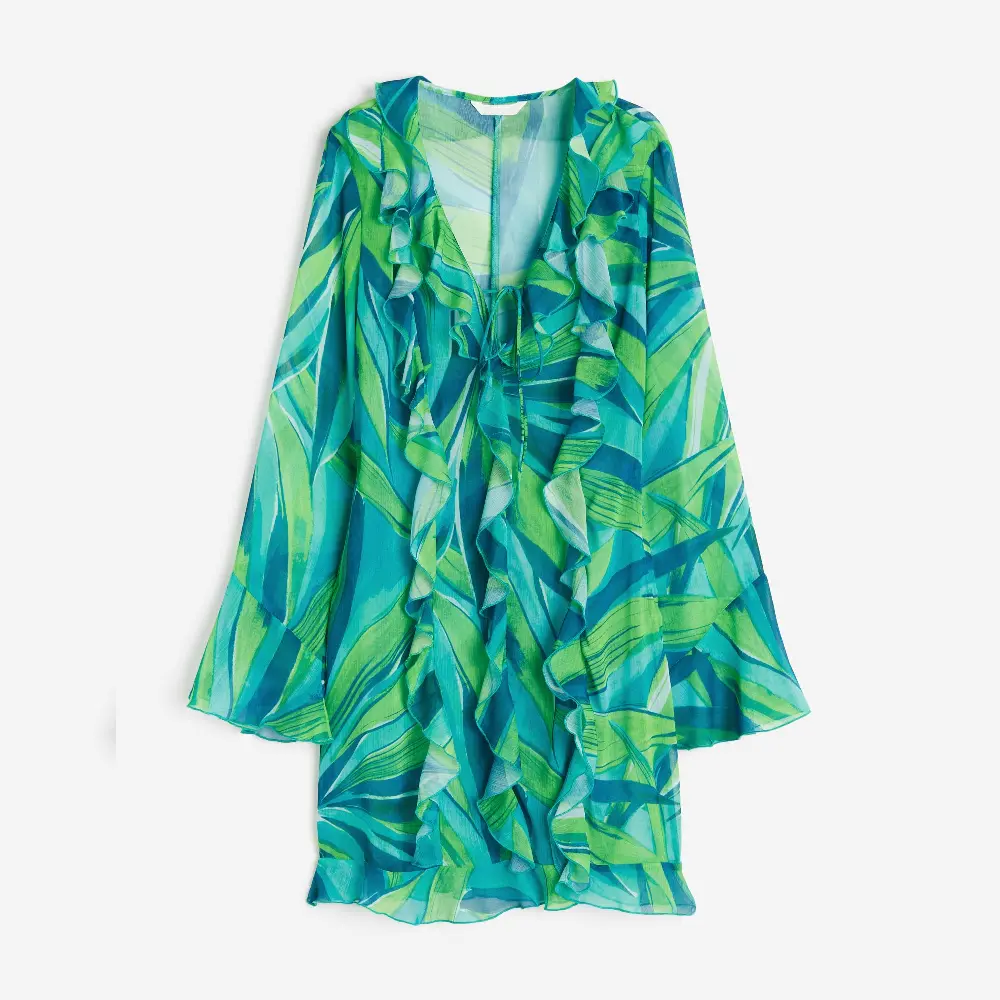 

Платье H&M Flounced Chiffon, бирюзовый, Зеленый