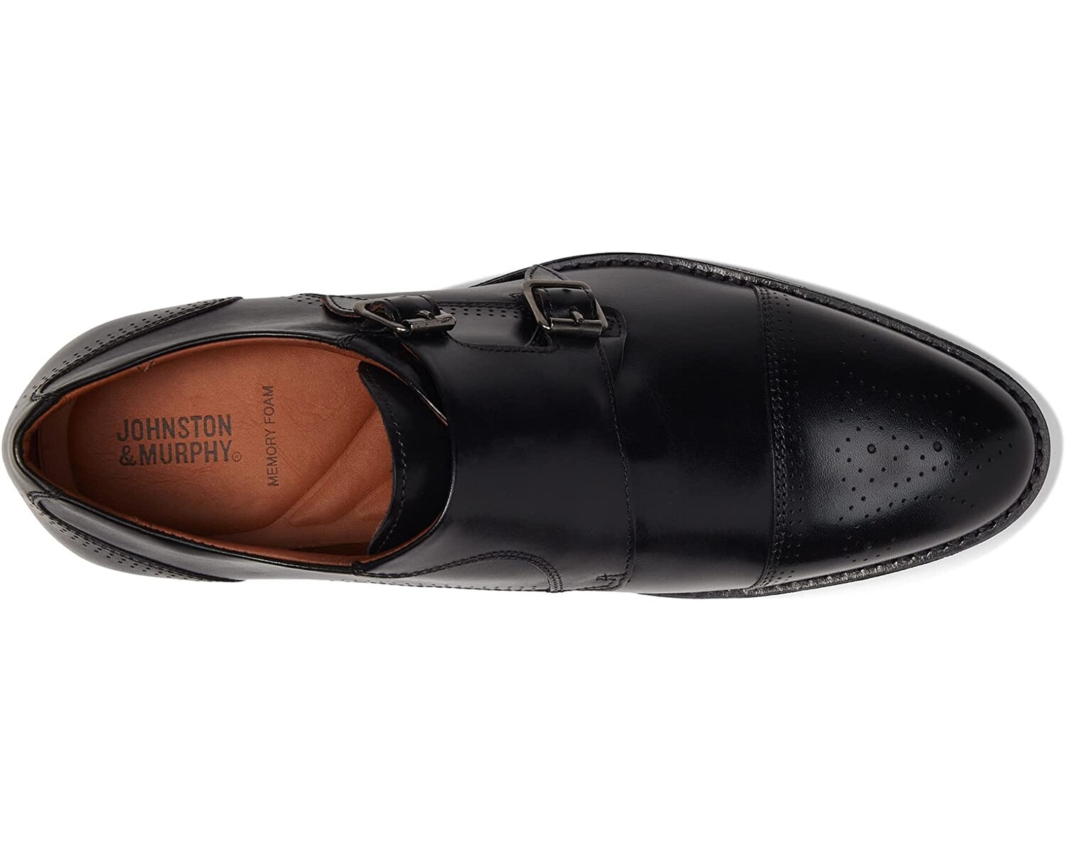 

Оксфорды Hawthorn Double Monk Johnston & Murphy, черный