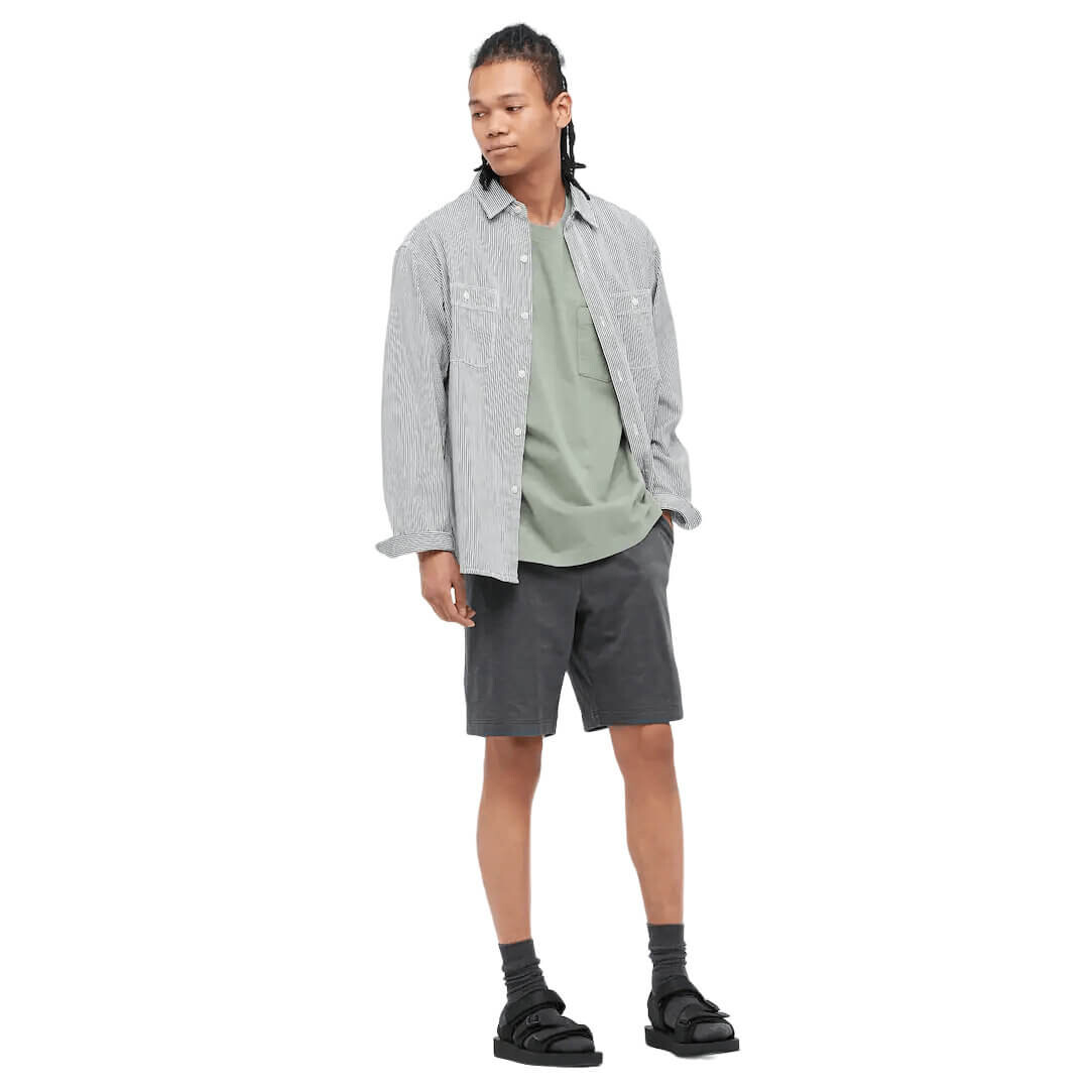 

Шорты Uniqlo Airism Cotton, темно-серый