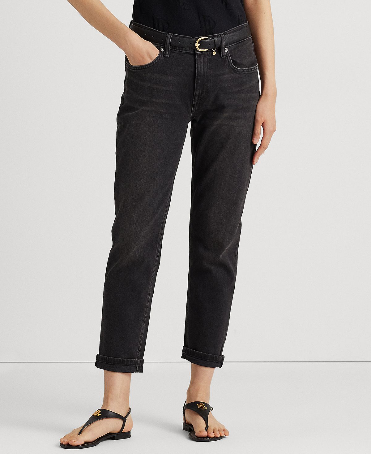Женские свободные зауженные джинсы до щиколотки Lauren Ralph Lauren, мульти