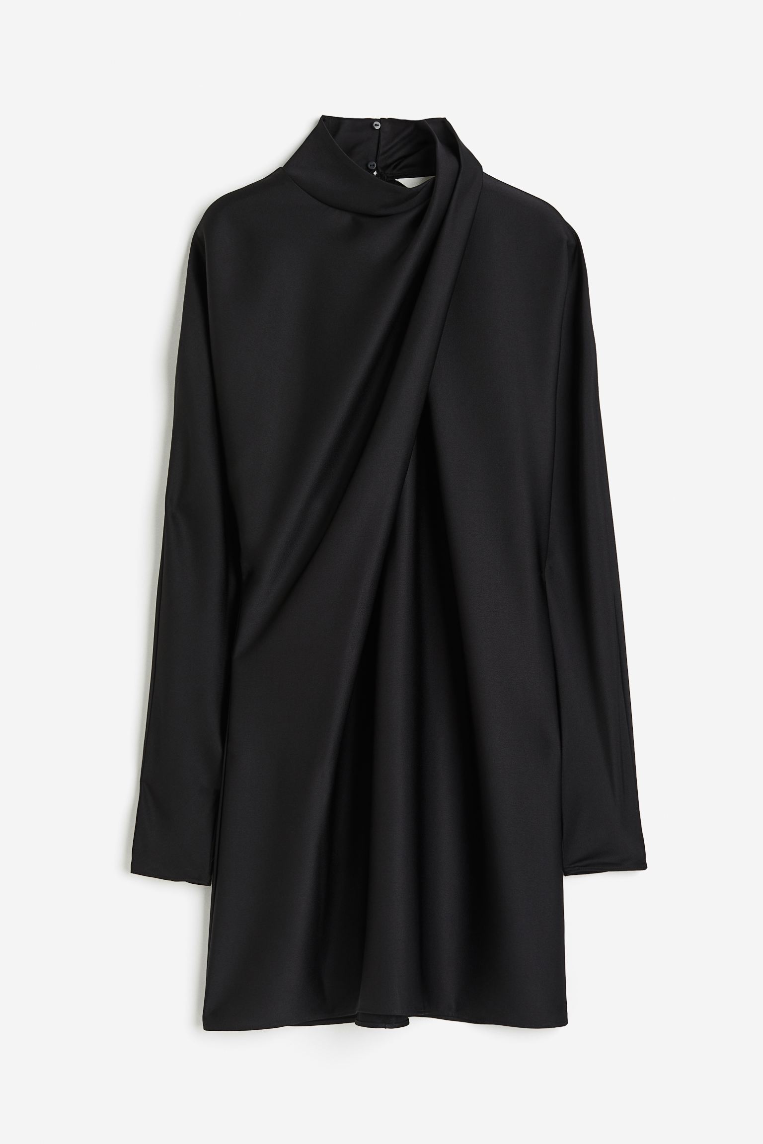 Платье H&M Draped, черный