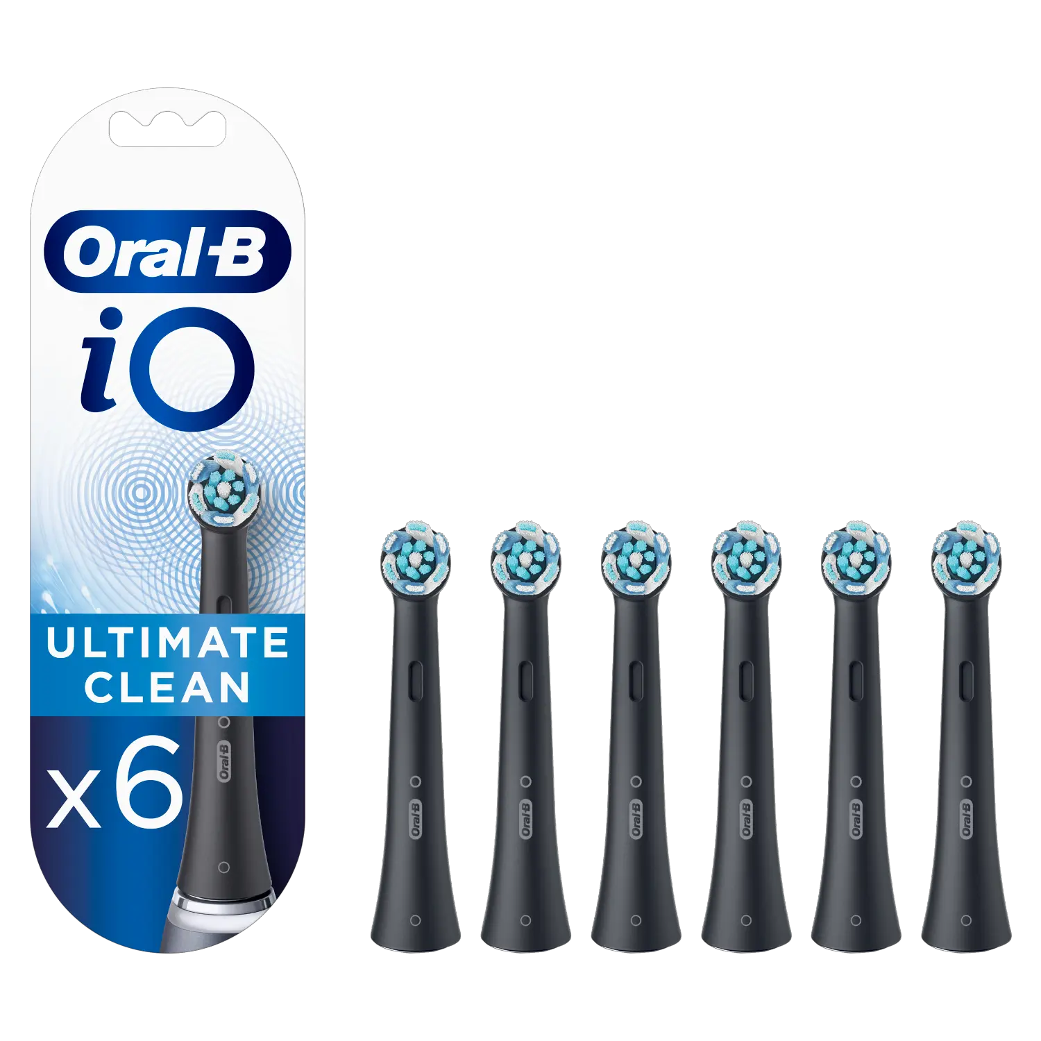 

Oral-B IO Clean Black сменные насадки для магнитной зубной щетки, 6 шт./уп.