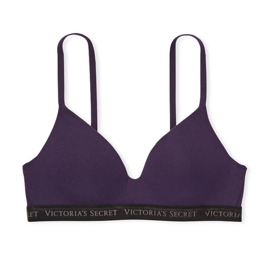

Бюстгальтер без косточек Victoria's Secret The T-shirt Lightly Lined, фиолетовый