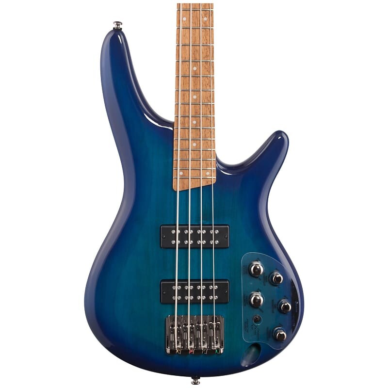 

2016 Ibanez SR370E SPB 4-струнная бас-гитара цвета сапфирового синего цвета