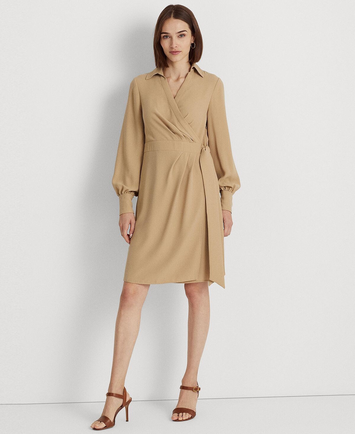 

Женское двустороннее платье из жоржета с запахом Lauren Ralph Lauren, мульти