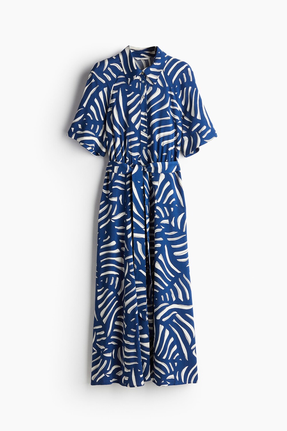 

Платье-рубашка H&M Tie-belt, синий