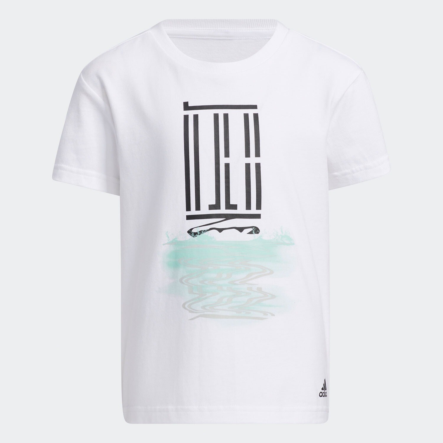 

Футболка Adidas Round Neck Short Sleeve Sports, белый