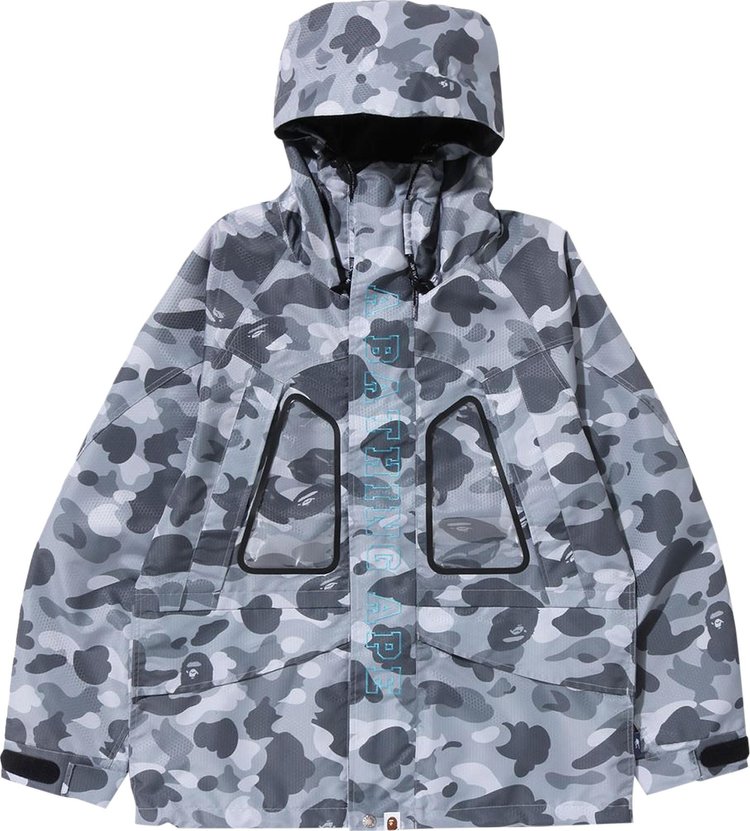 цена Куртка BAPE Honeycomb Camo Snowboard Jacket 'Grey', серый