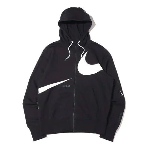 

Куртка Nike Large Logo Printing Loose Hooded Autumn Black, Черный