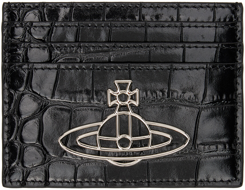 

Черная тонкая визитница Vivienne Westwood