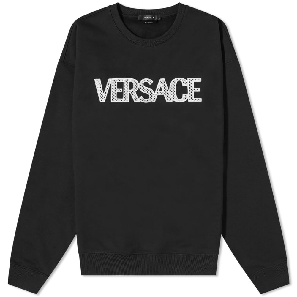 

Свитшот с логотипом Versace, черный