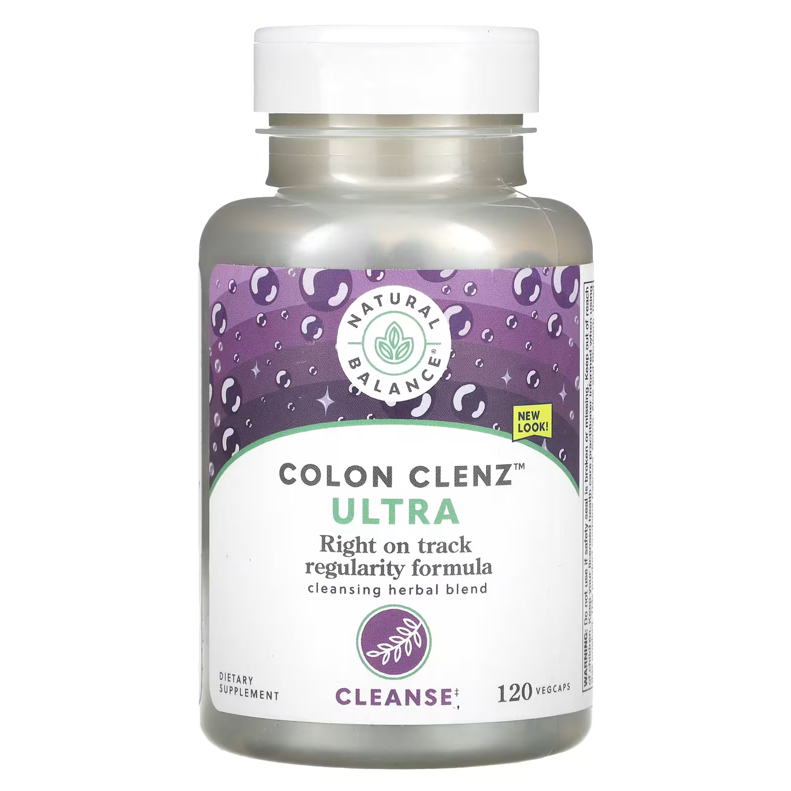 Natural Balance Colon Clenz Ультра очищающая травяная смесь, 120 растительных капсул