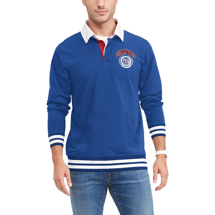 

Поло с длинным рукавом Tommy Hilfiger New York Giants, роял