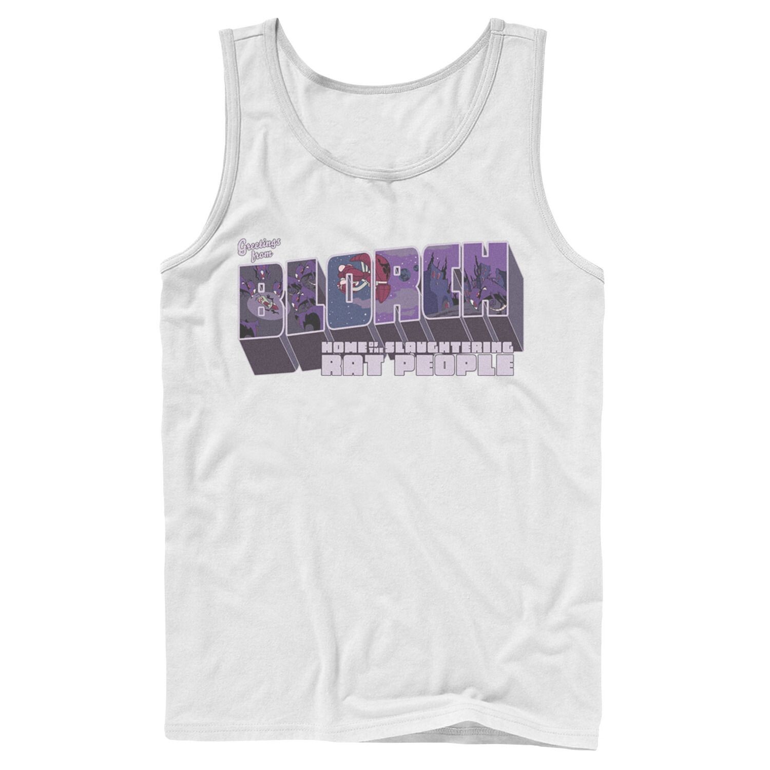 

Мужская майка с рисунком Invader Zim Greetings From Blorch Licensed Character