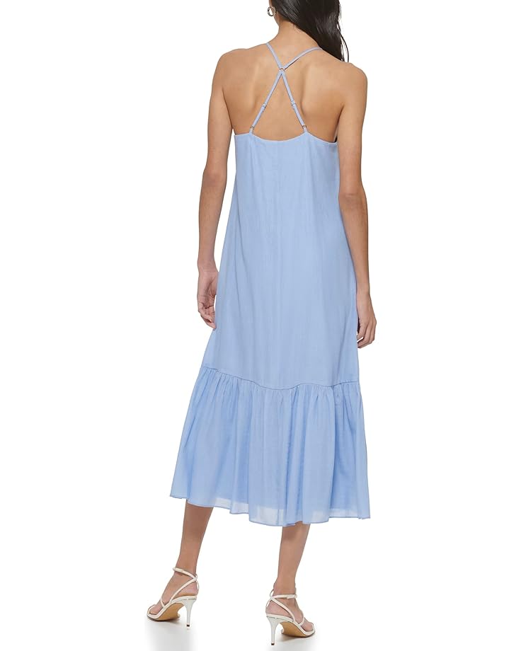 цена Платье DKNY Sleeveless Crinkle Rayon Dress, цвет Frosting Blue