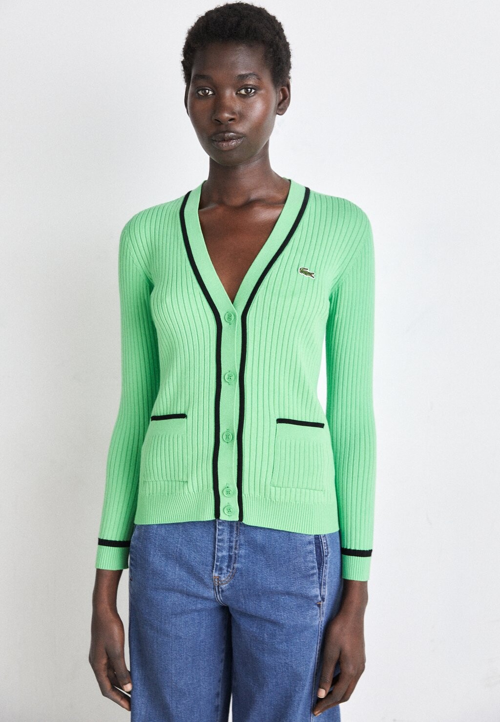 

Кардиган Lacoste, щавелевый/черный